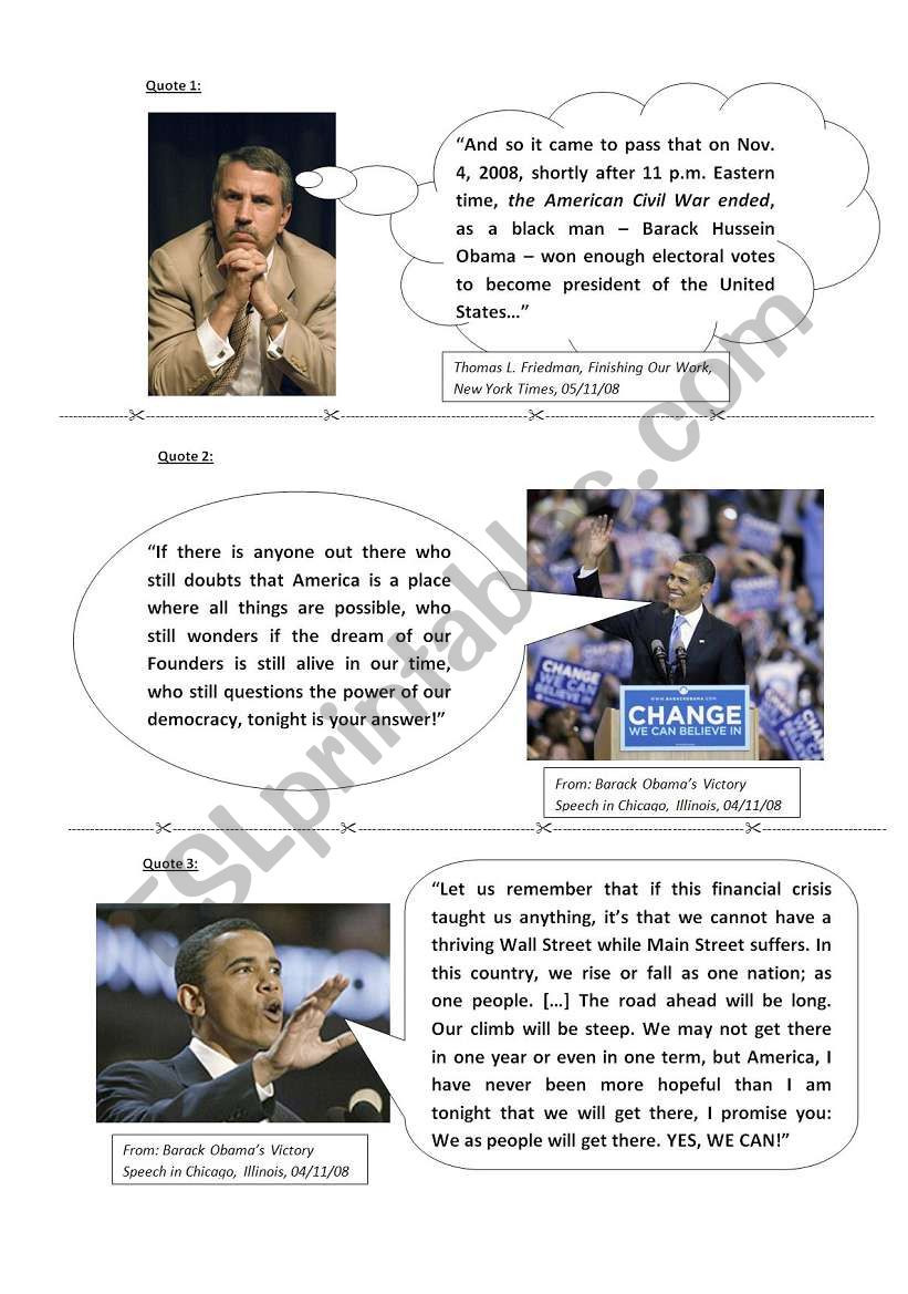 Quotes Barack Obama - Discussion