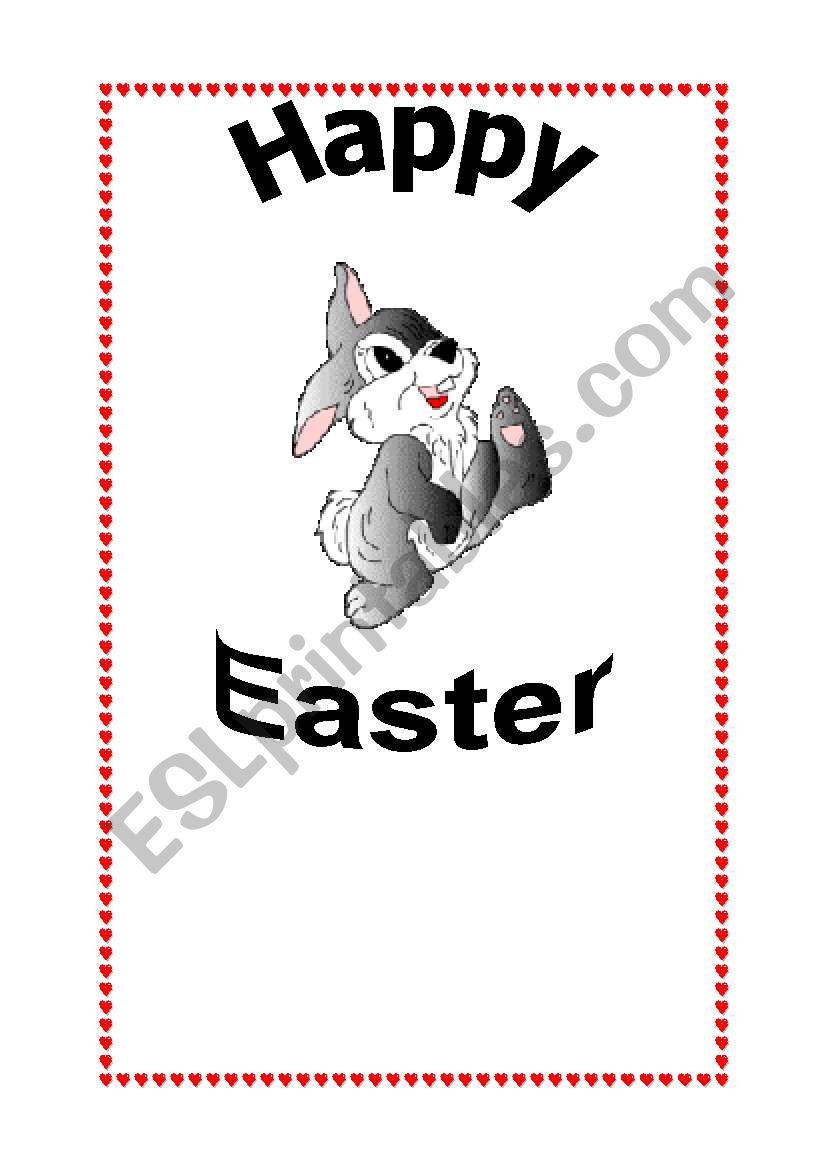 Flashcard pascoa worksheet