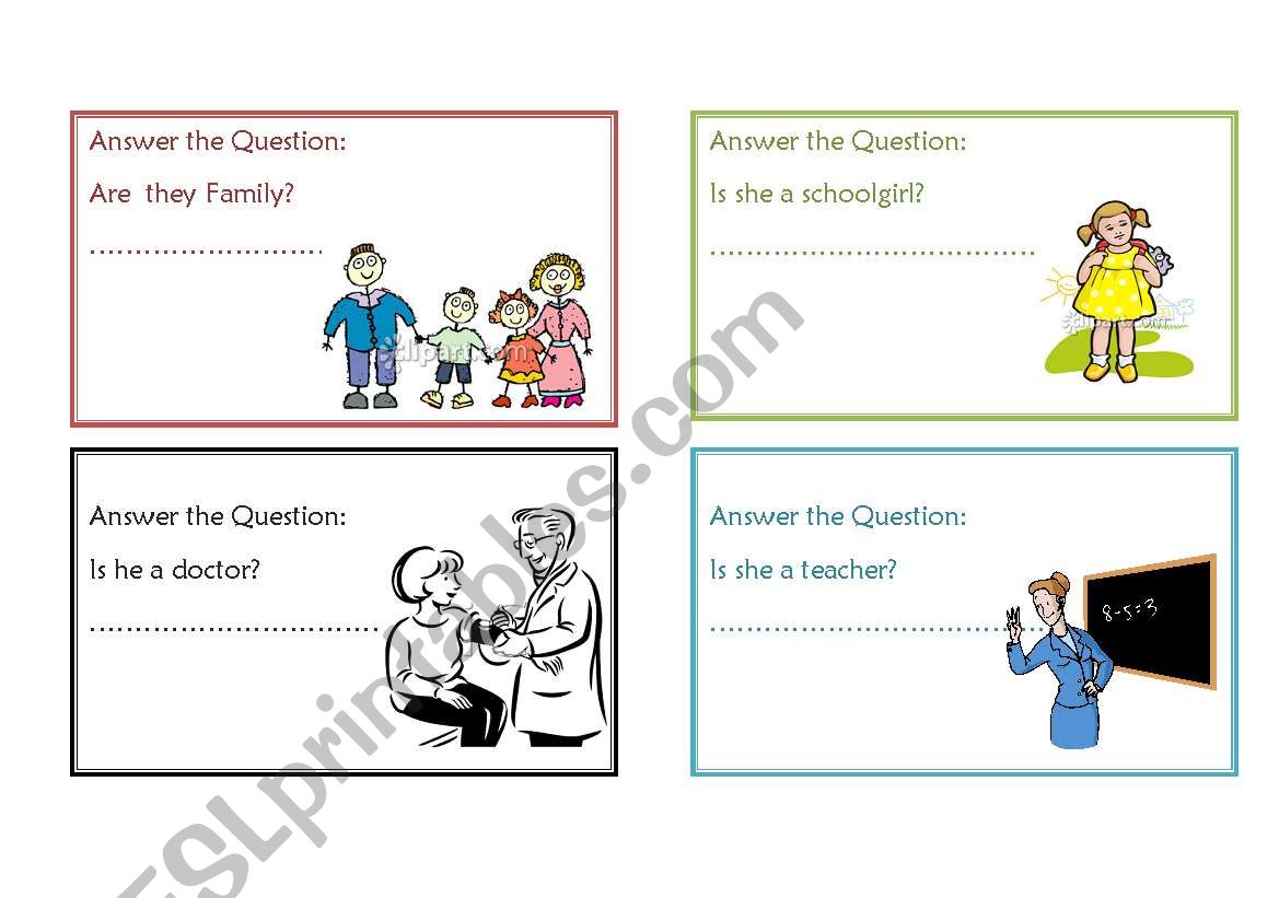 yes questions worksheet