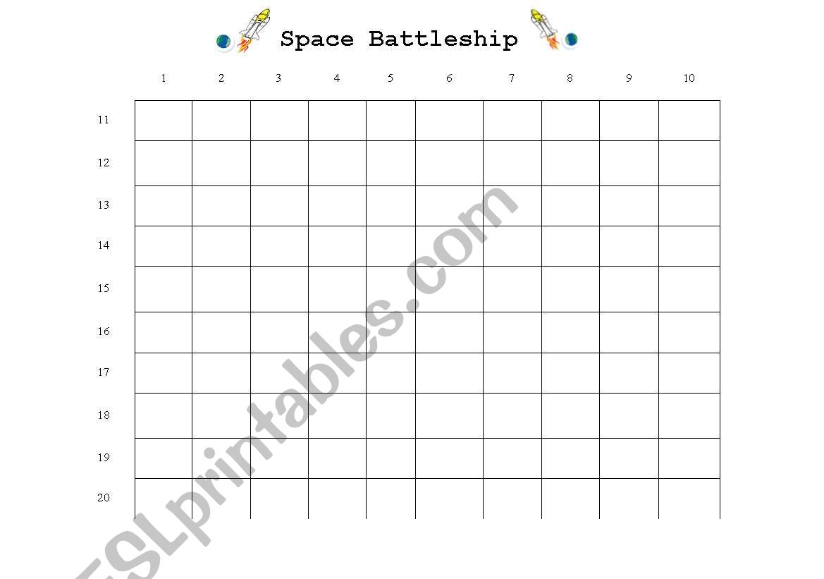 Space Battleship - Numbers 1-20