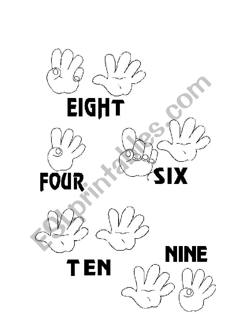 Listen and point the numbers worksheet