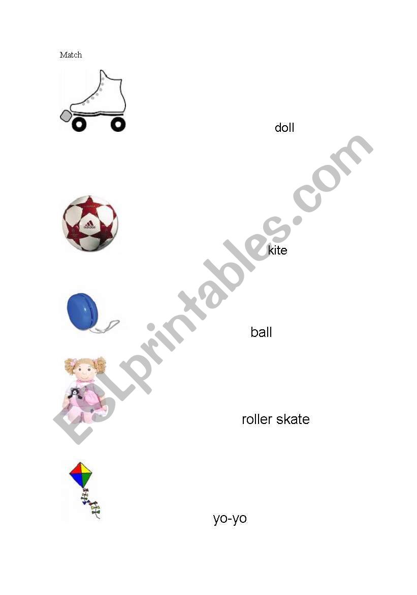 toys worksheet