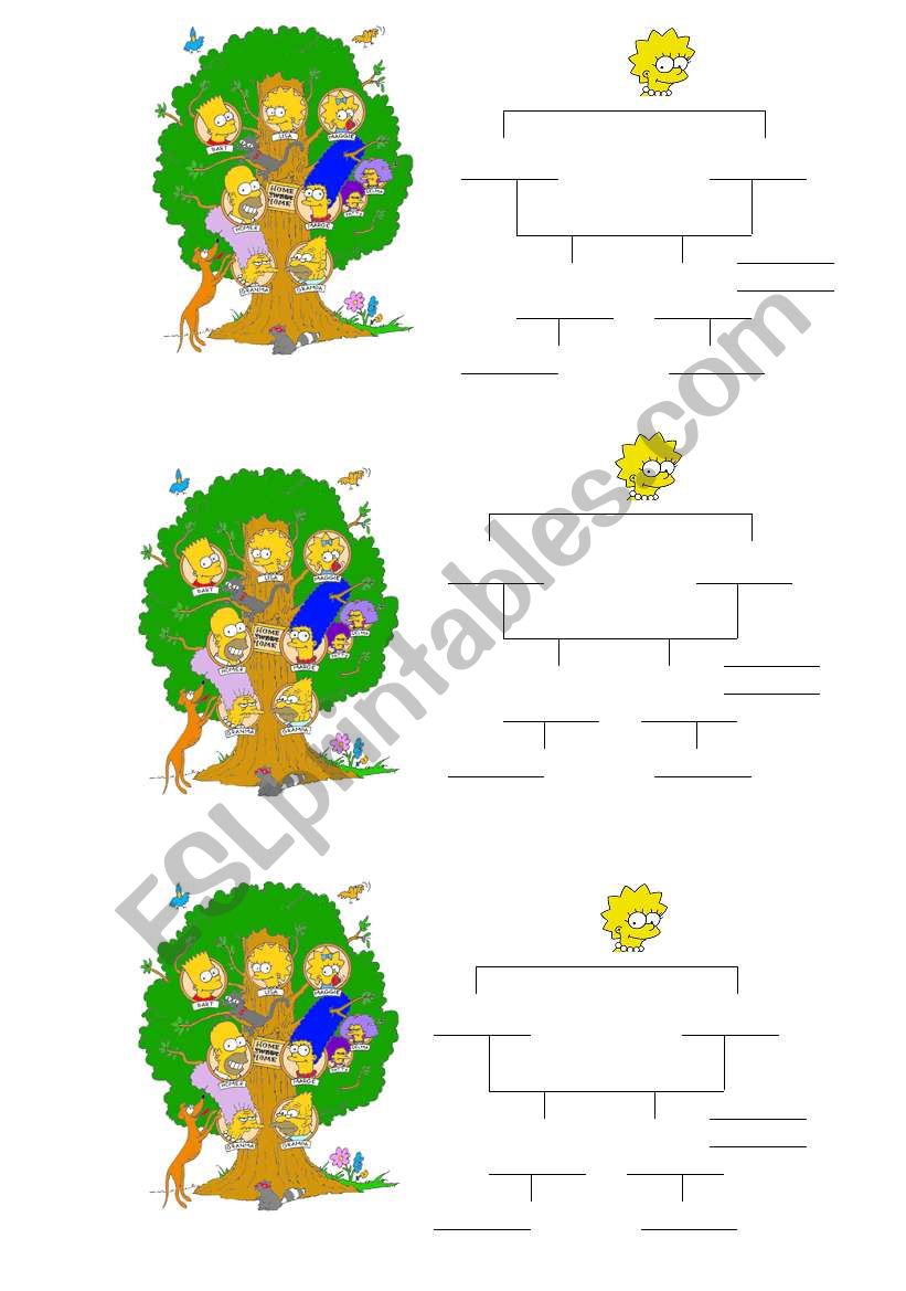 FAMILY TREE worksheet