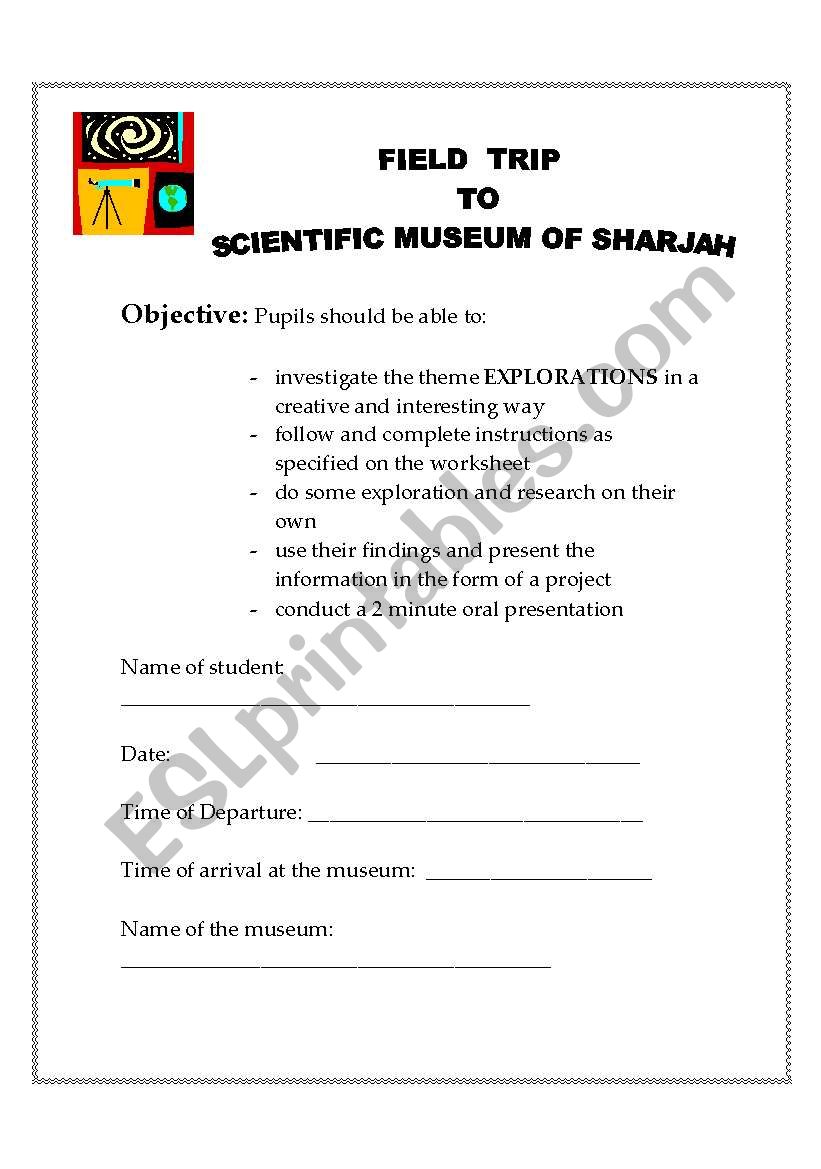 Inventions field trip worksheet