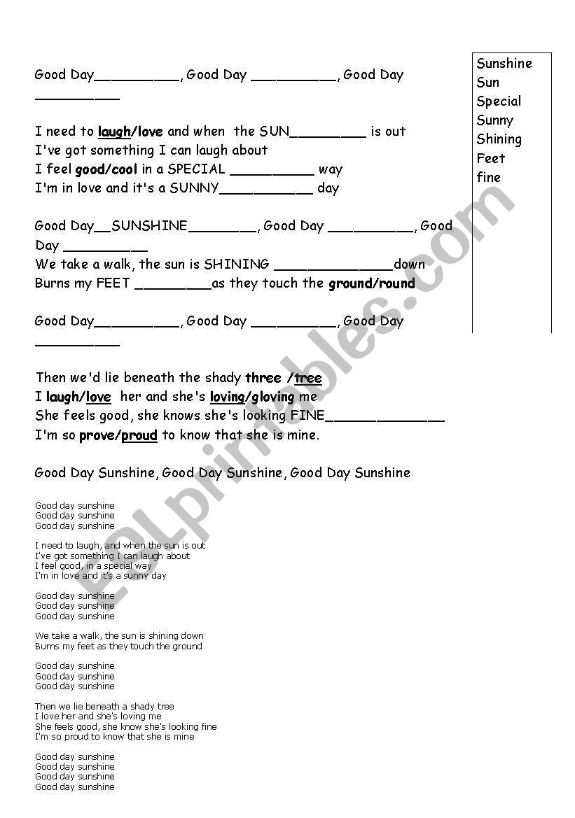 vocabulary about weather worksheet