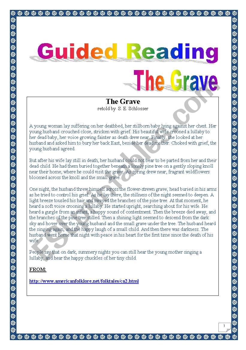 American folklore series: The Grave (task-based project, 3 pages)