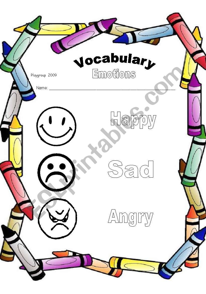 Emotions worksheet