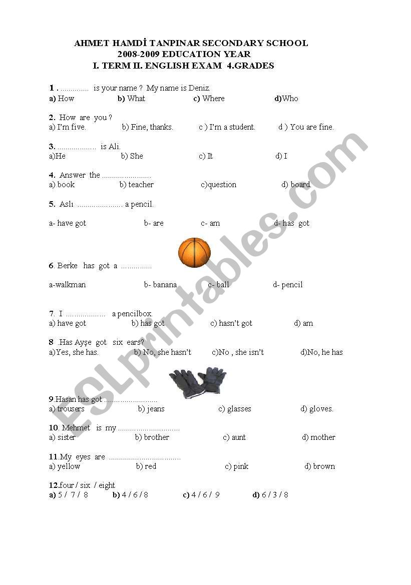 quiz worksheet