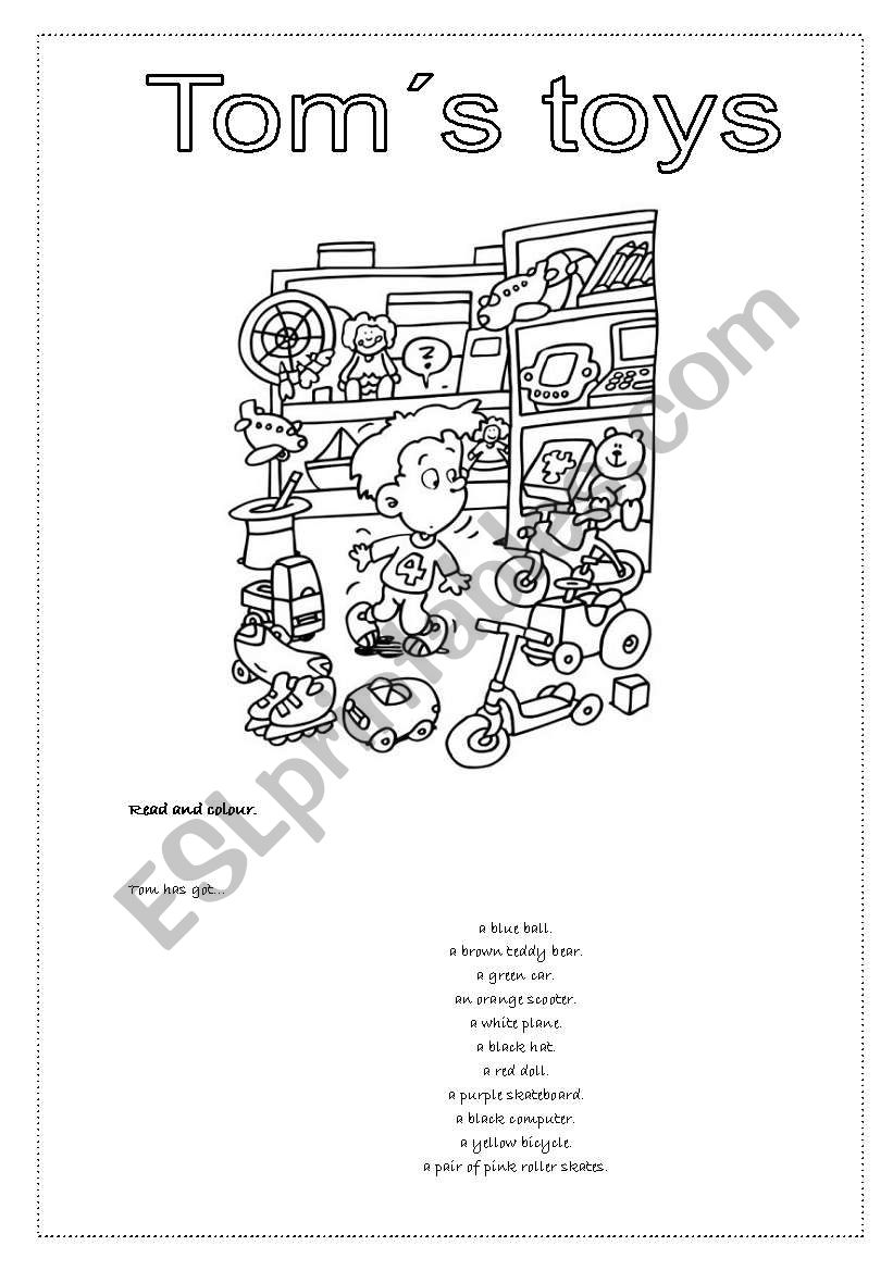 Toms toys worksheet