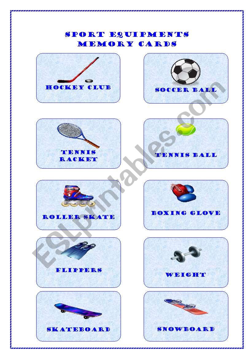 SPORT EQUIPMENTS  MEMORY CARDS 1