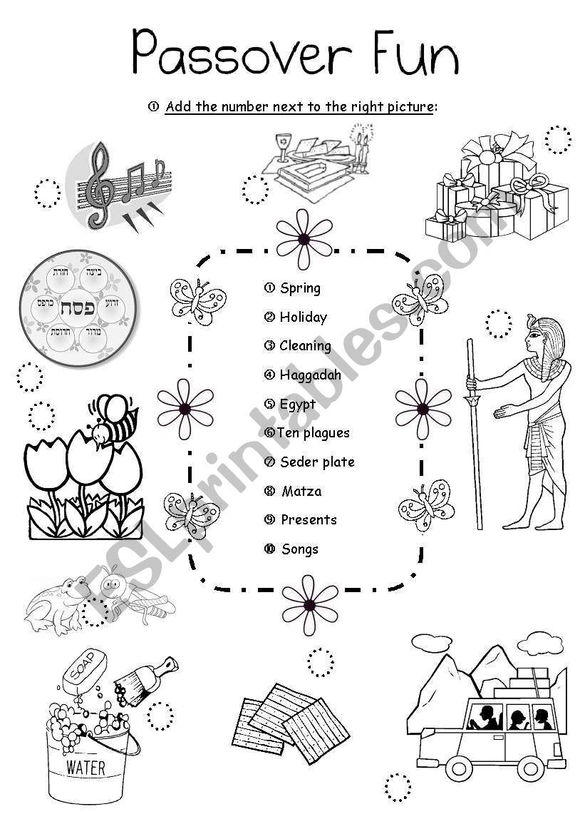 Passover Fun 2 ESL Worksheet By Aimee S 