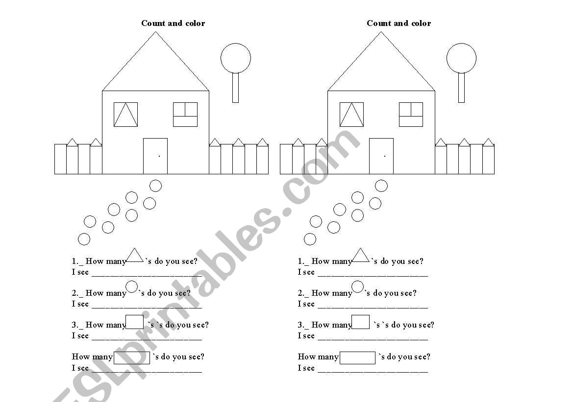 shapes and colors worksheet
