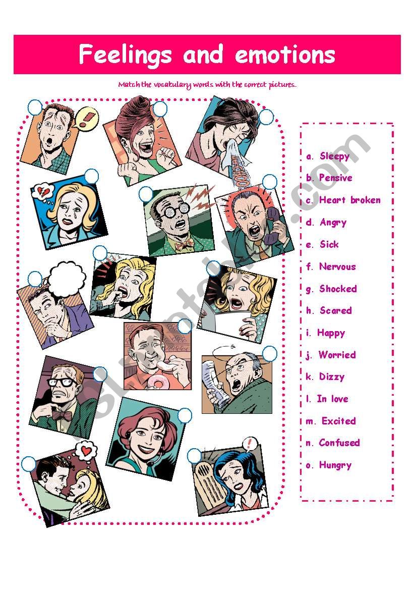 FEELINGS AND EMOTIONS 2 worksheet