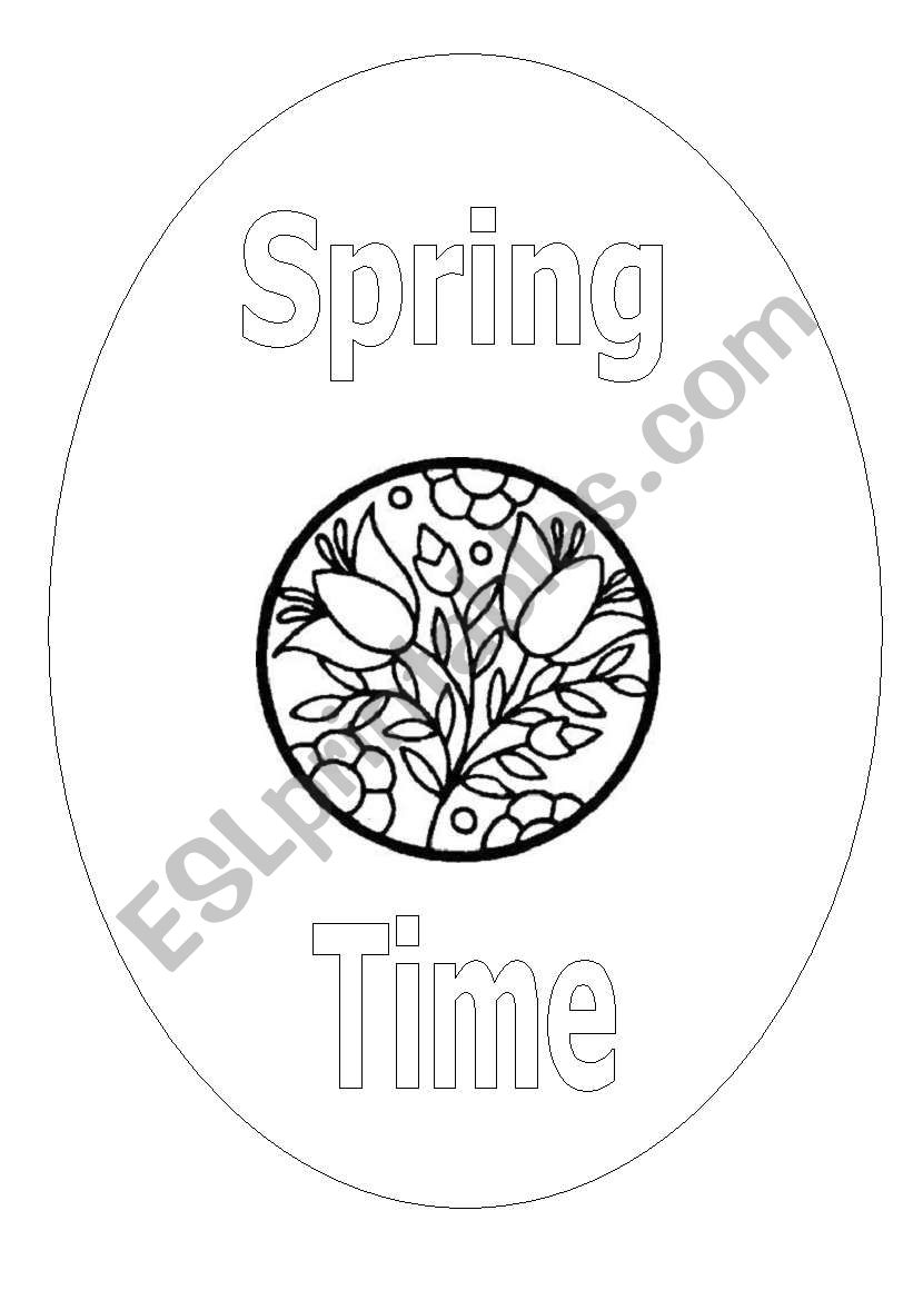 SPRING COLORING BOOK worksheet