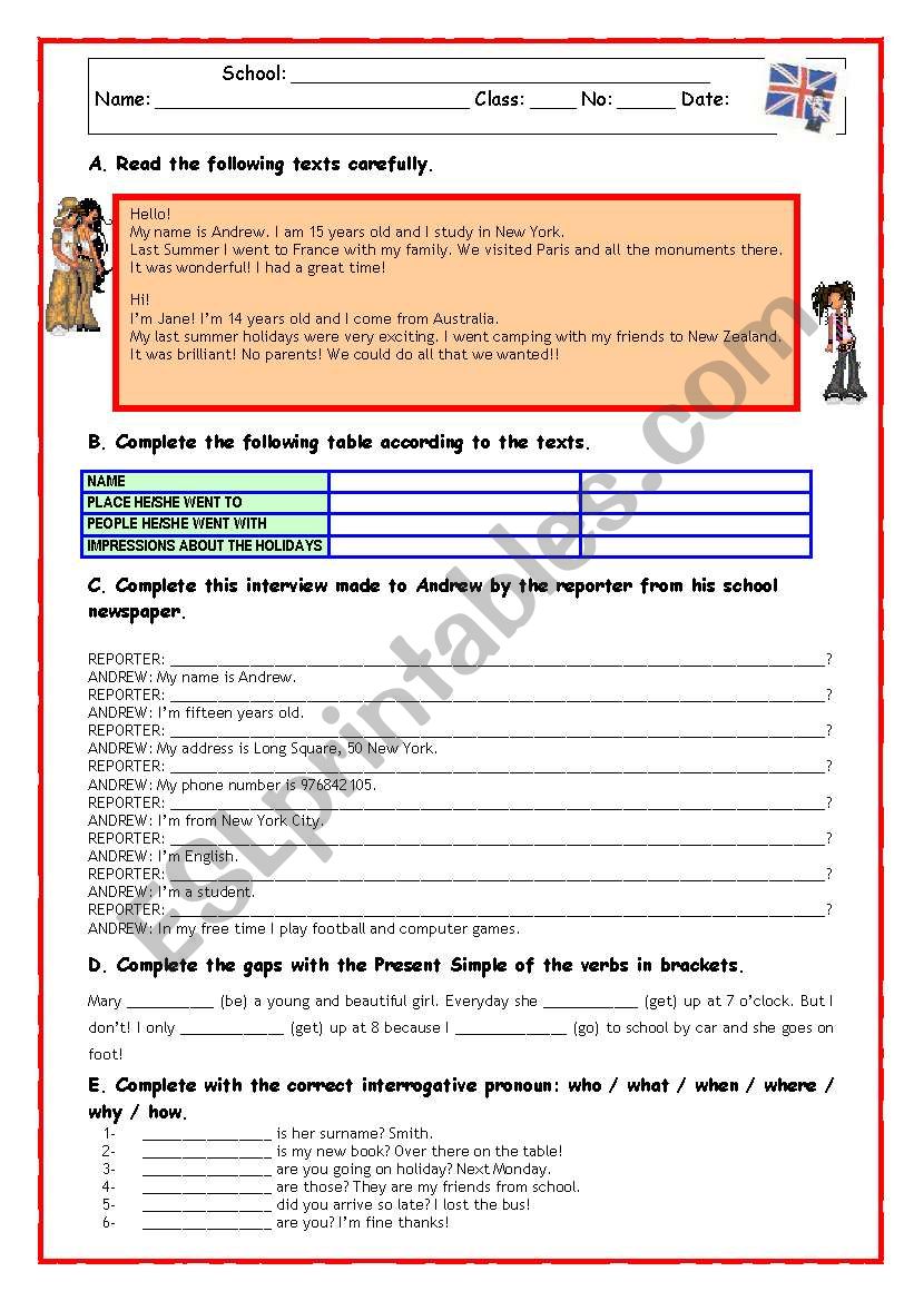 READING COMPREHENSION TEST-REVISION