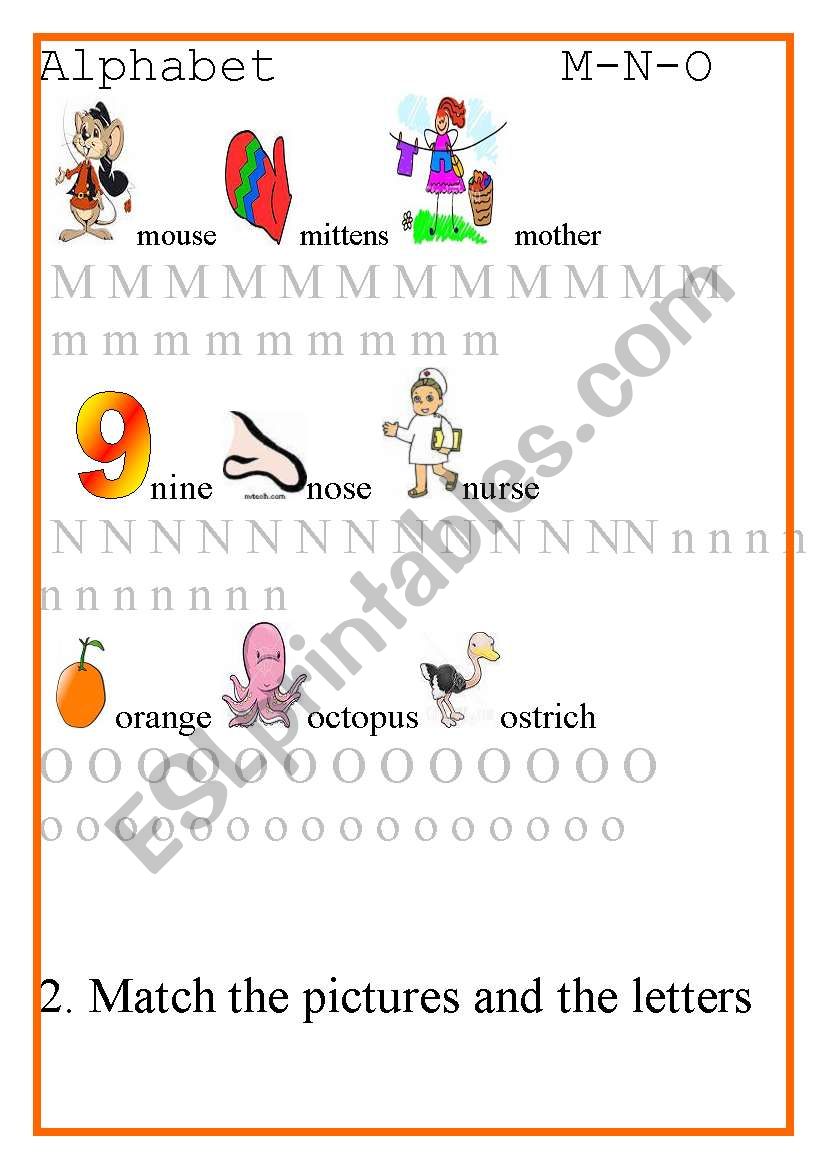 ALPHABET worksheet