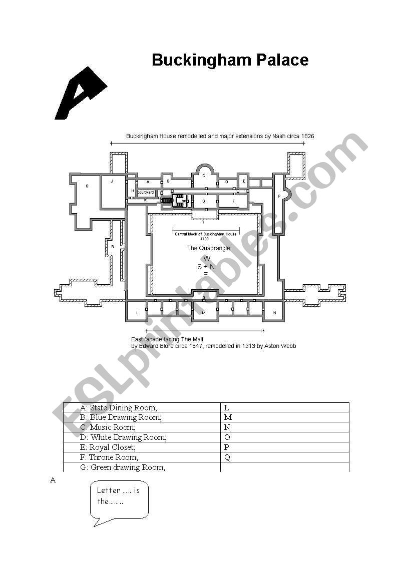 Buckingham Palace worksheet