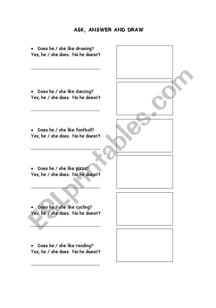 interviw worksheet