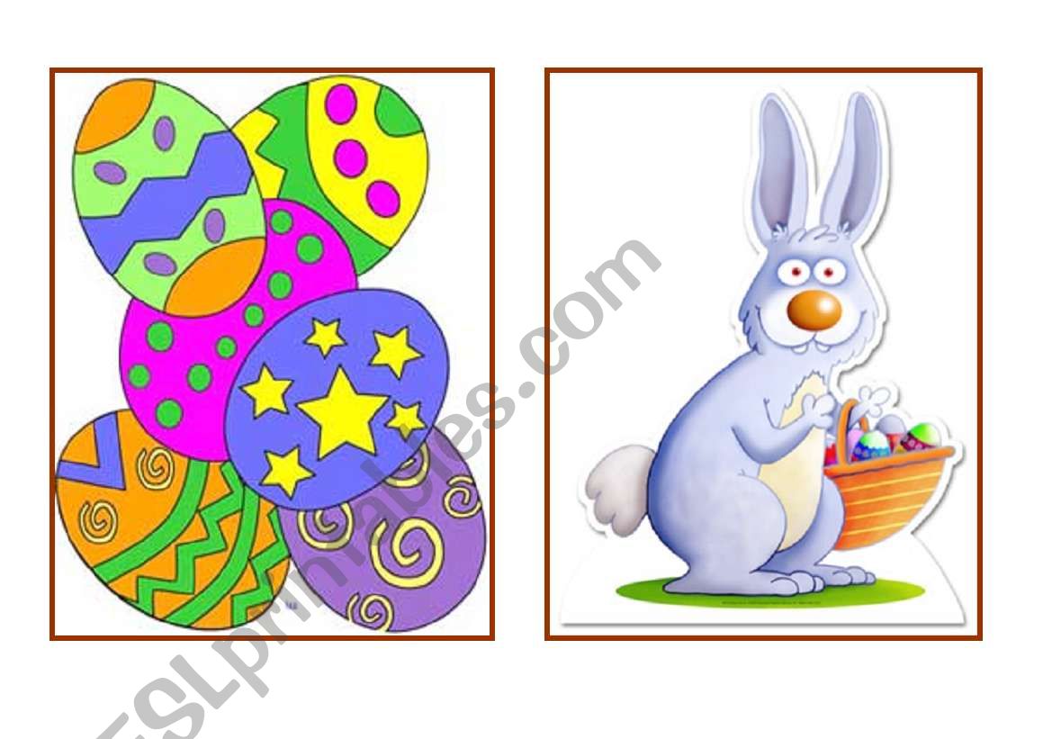 Easter flashcards worksheet