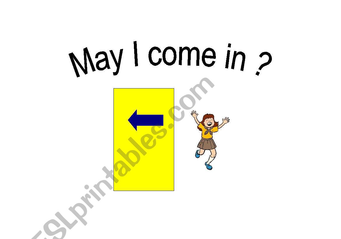 May i come in worksheet