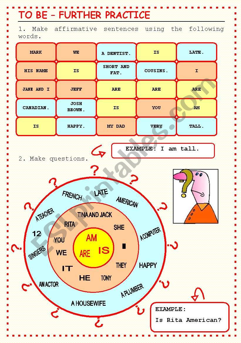 To be worksheet