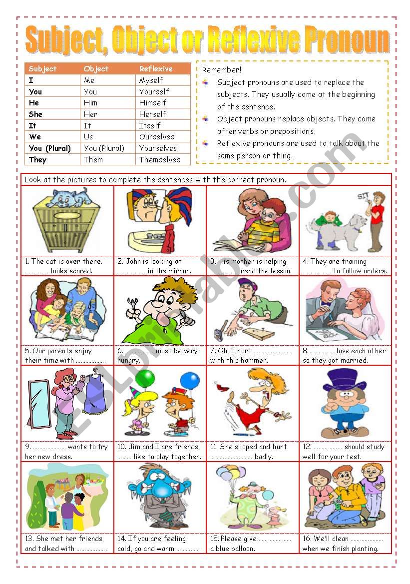 subject-object-or-reflexive-pronoun-esl-worksheet-by-missola