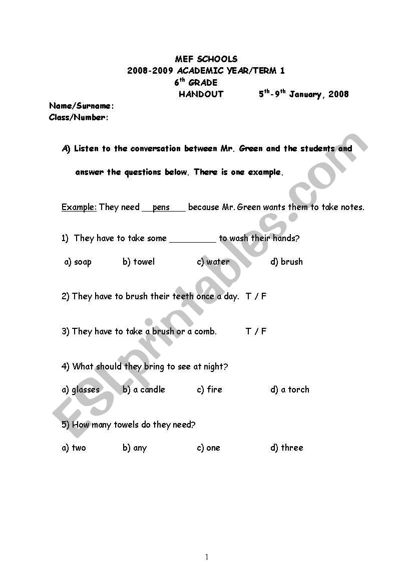 Reading and vocabulary study in Future tenses