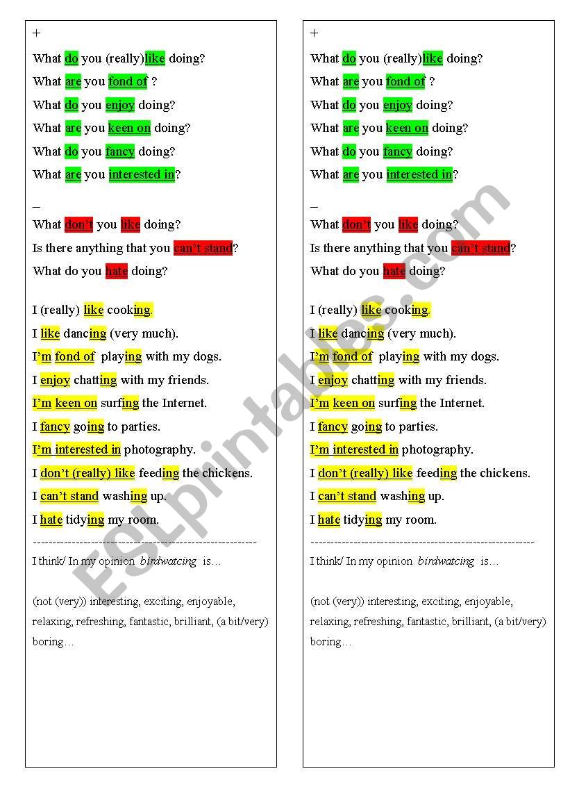 synonyms for like and dont like