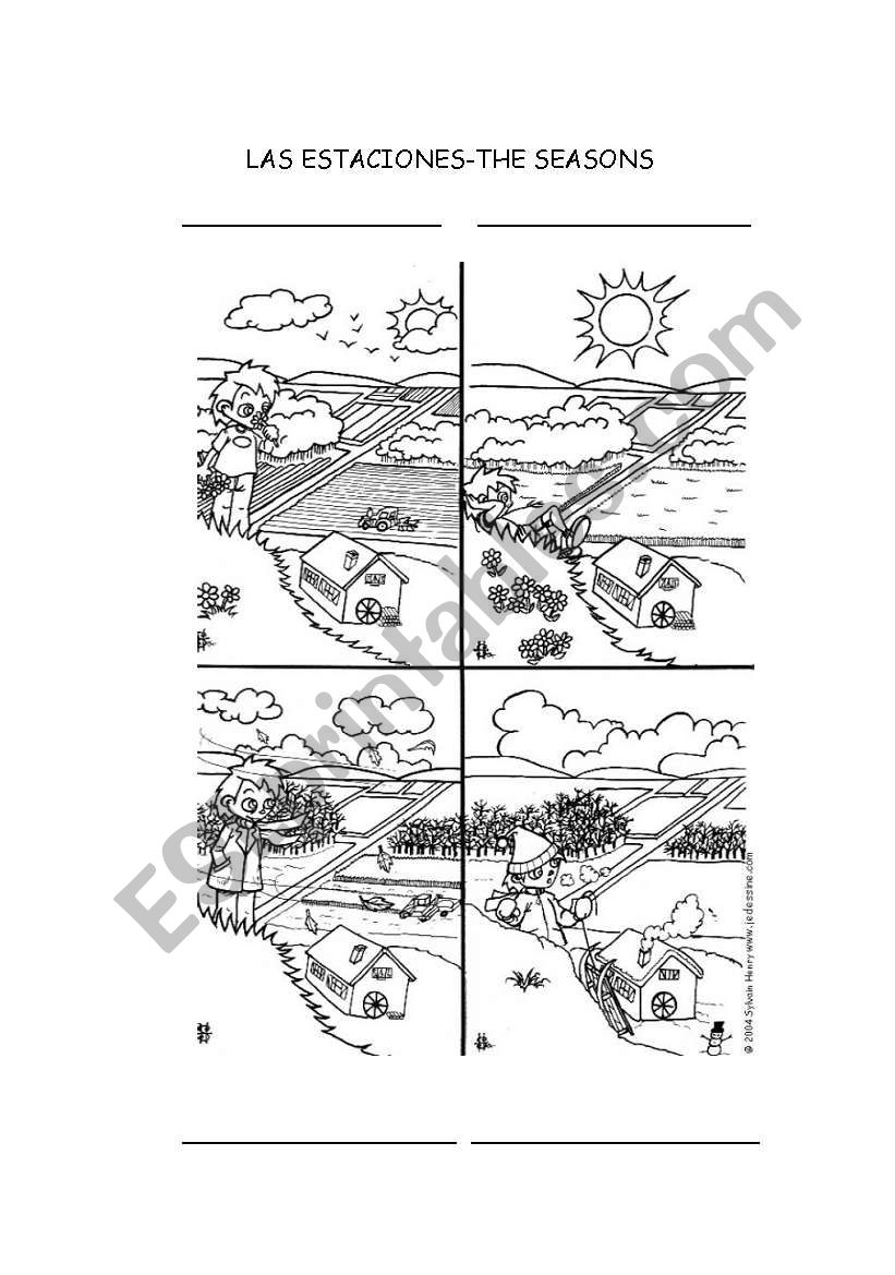 THE FOUR SEASONS worksheet