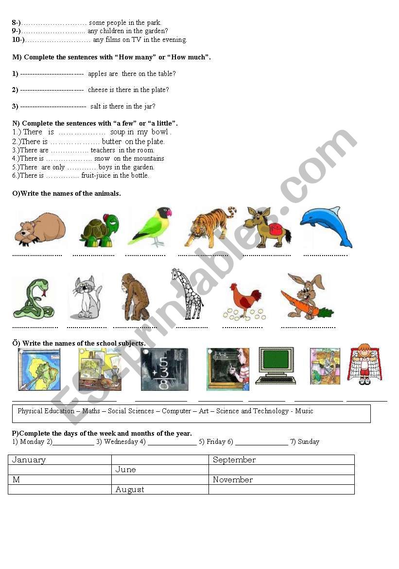 LOTS OF EXERCISES FOR ELEMENTARY STUDENTS/2