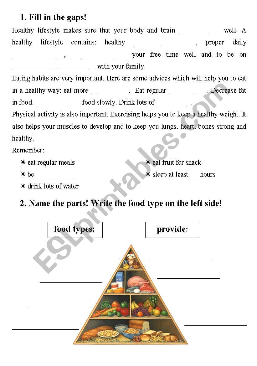 Healthy Living Worksheets For Adults Free Printable Personal Worksheets