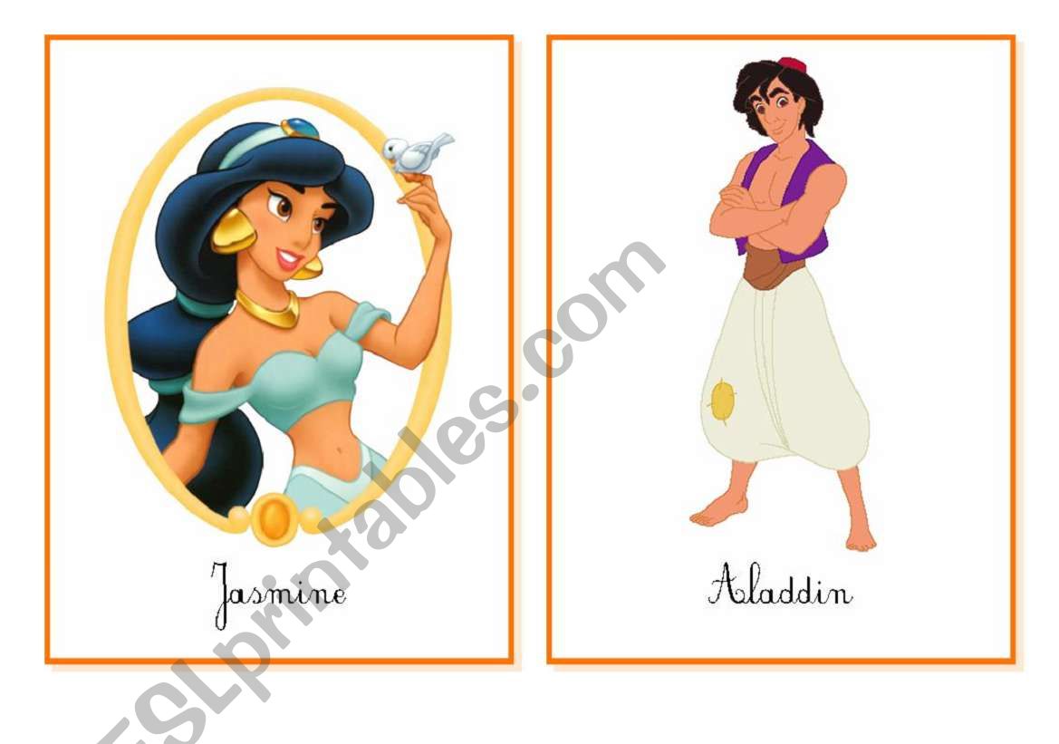 Disney flashcards - Lesson 1/2