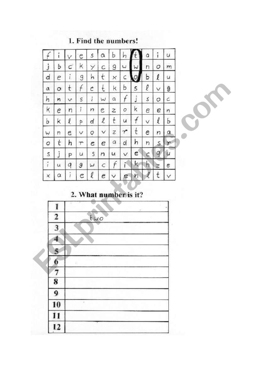 Find the numbers! - What number is it?