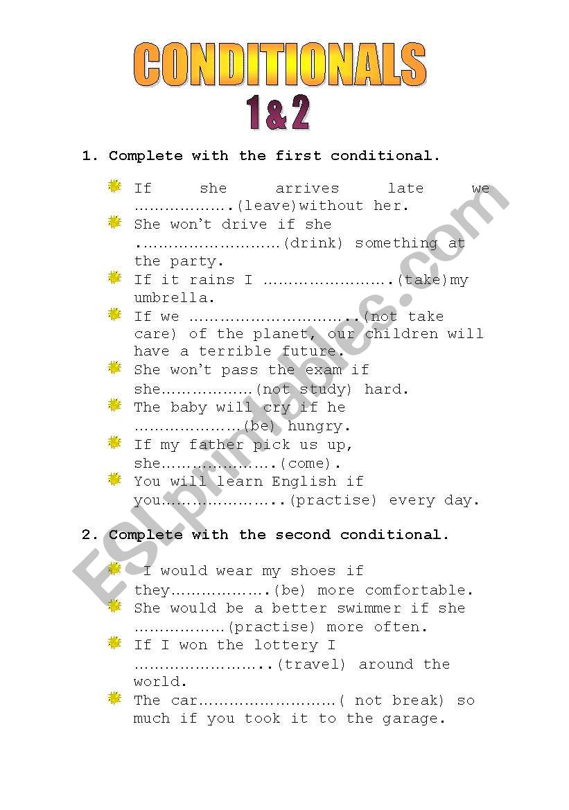 conditionals worksheet