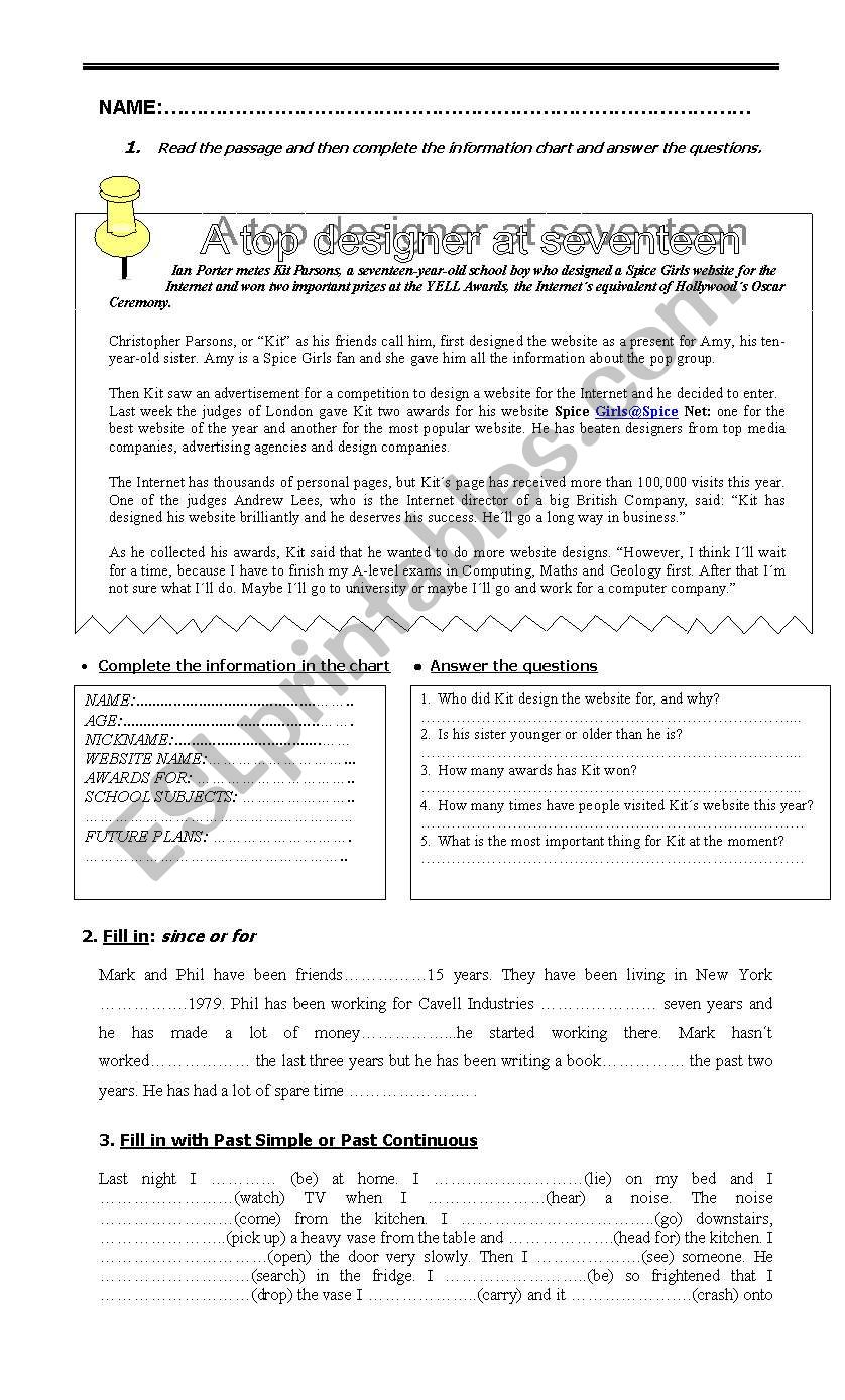 PRACTICE worksheet