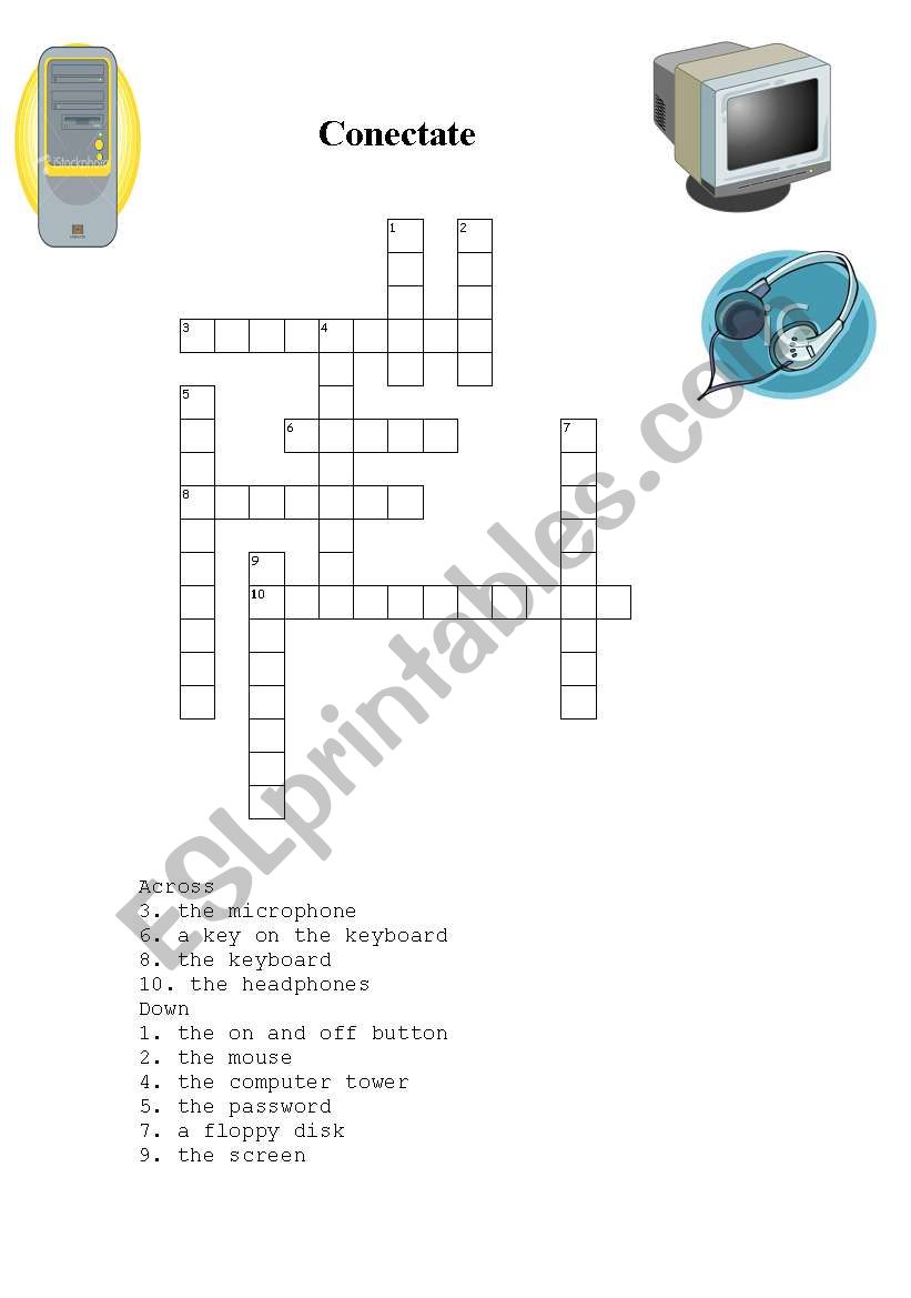 Year 7 spanish Listos 1 Modulo 1 parts of a computer