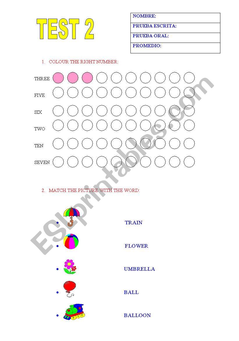 test 2 worksheet