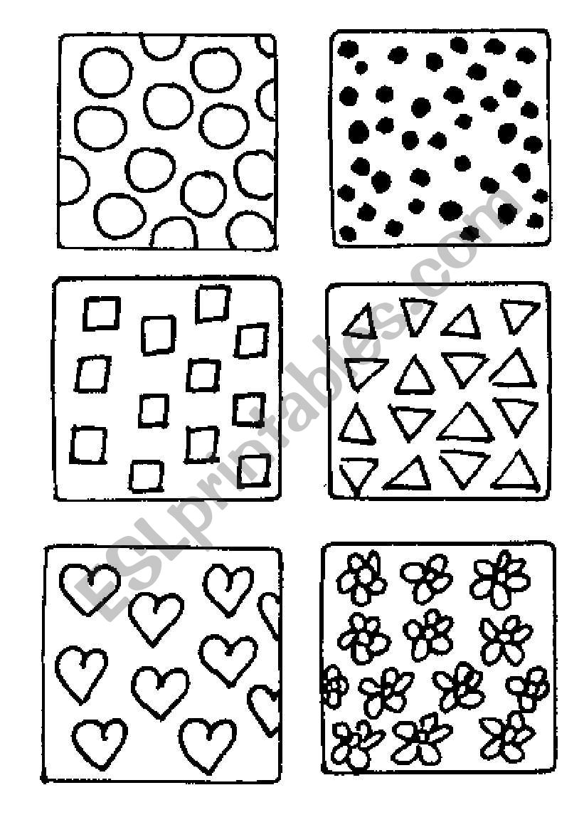 Patterns - Flashcards worksheet