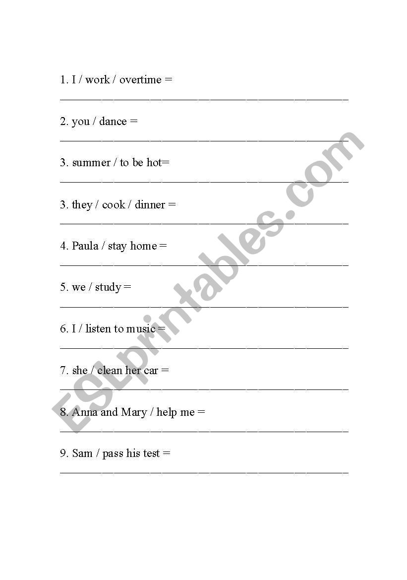 GOING TO THE FUTURE worksheet
