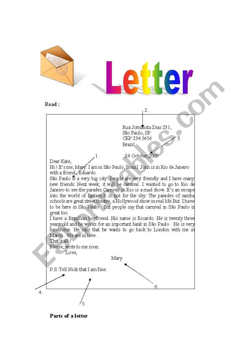 Letter worksheet