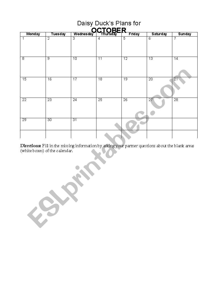 calendar information gap, part 1