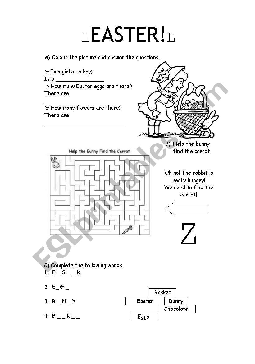 Easter Time! worksheet