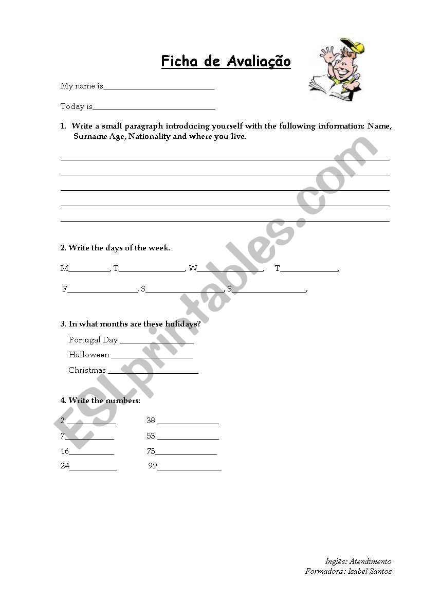 Test worksheet