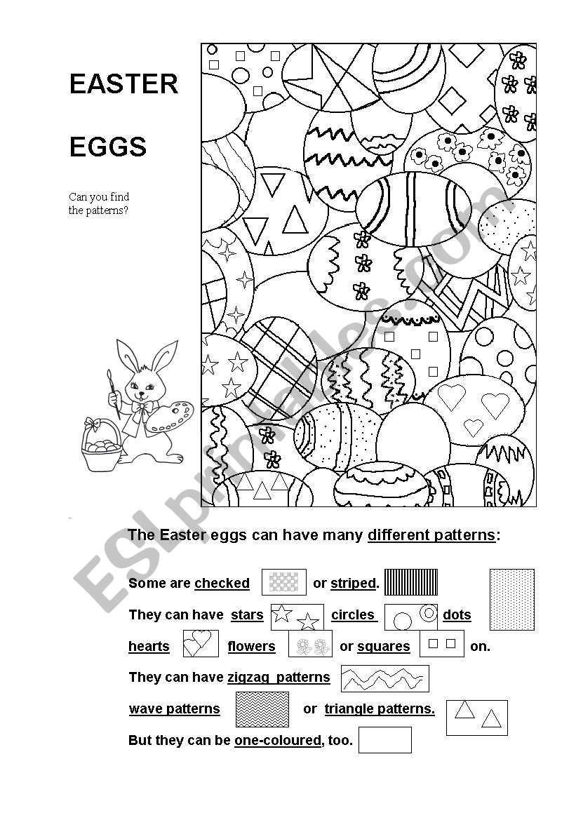 Easter Eggs - Can you find the patterns?