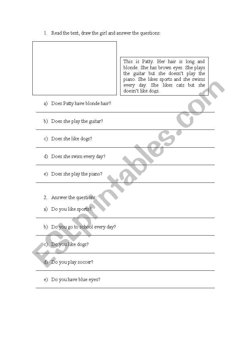 simple present review worksheet