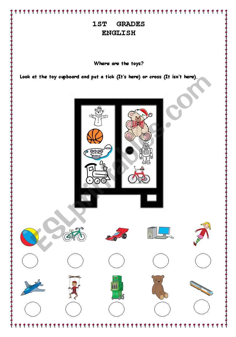 TOYS worksheet