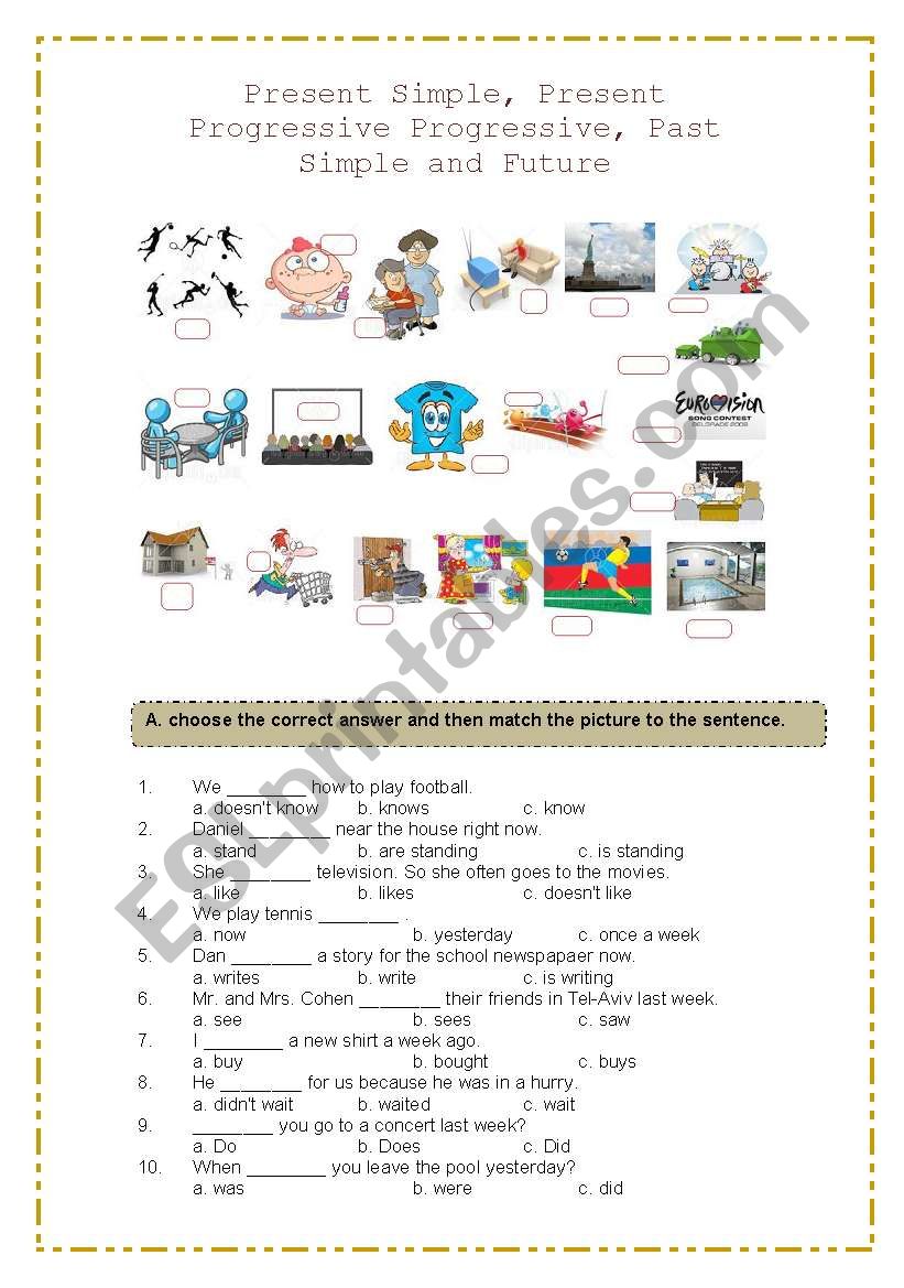 Tenses Review worksheet