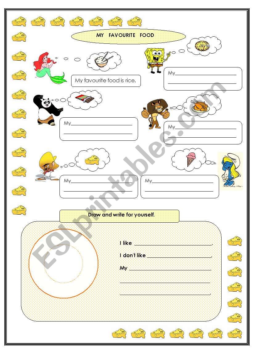 Food worksheet