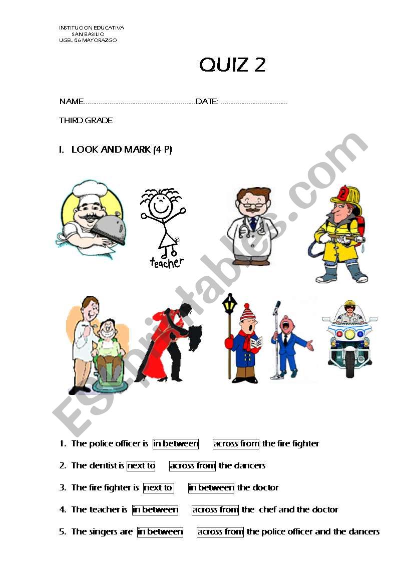 JOBS worksheet