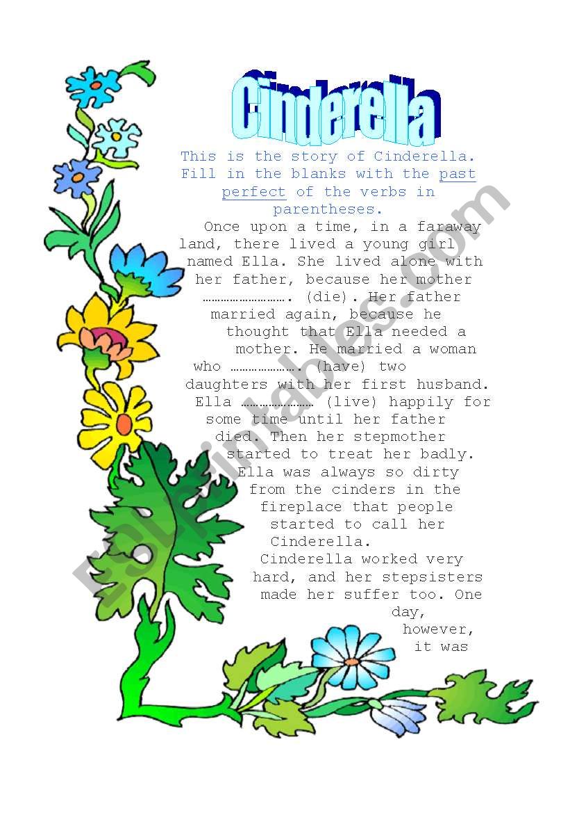 Cinderella  worksheet